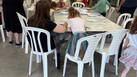 חוגגים פורים עם המשפחות המגוייסות